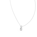 1 Carat Pear Cut Lab Diamond Solitaire Pendant