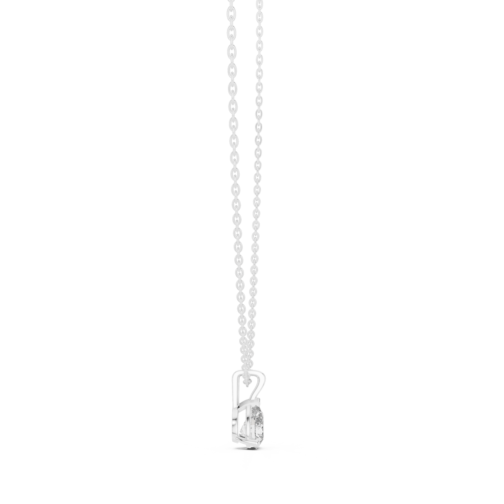 1 Carat Pear Cut Lab Diamond Solitaire Pendant