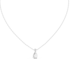 1 Carat Pear Cut Lab Diamond Solitaire Pendant