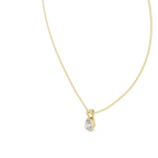 1 Carat Pear Cut Lab Diamond Solitaire Pendant