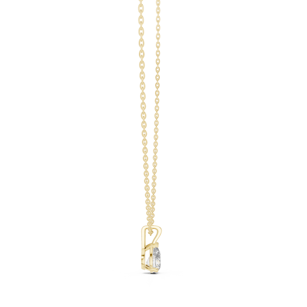 1 Carat Pear Cut Lab Diamond Solitaire Pendant
