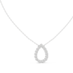 Lab Diamond Round Cut Dew Drop Pendant