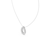 Lab Diamond Round Cut Dew Drop Pendant