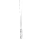 Lab Diamond Round Cut Dew Drop Pendant