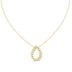 Lab Diamond Round Cut Dew Drop Pendant