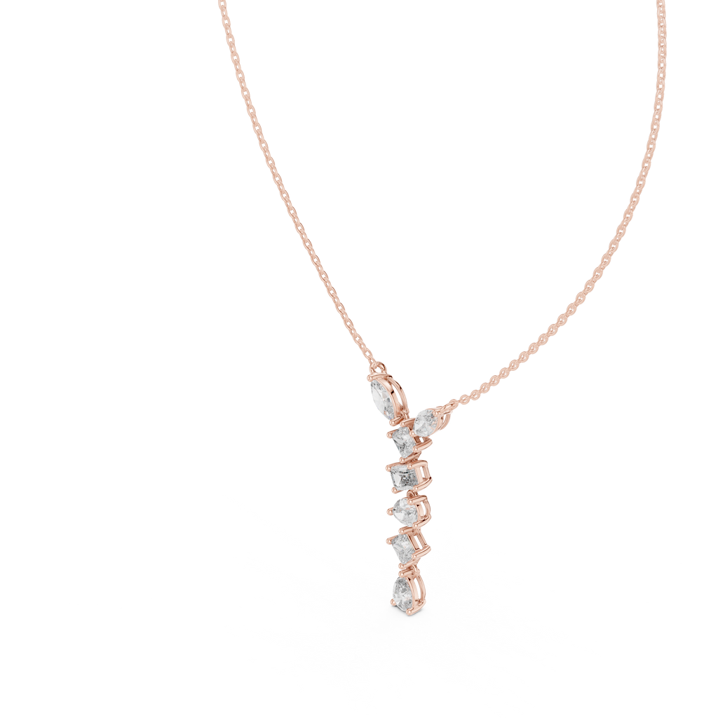 Multi Shape lab Diamond Modern Pendant