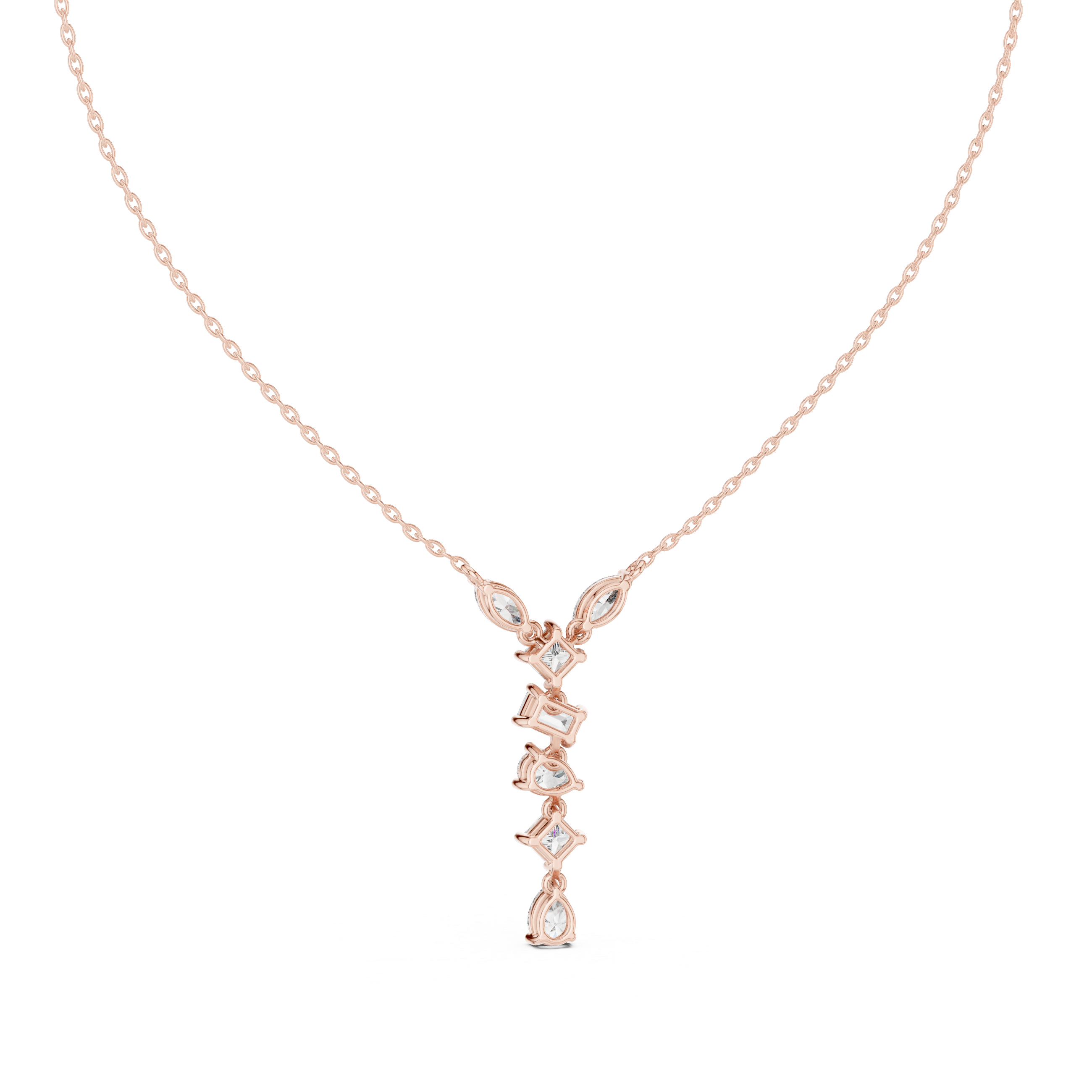 Multi Shape lab Diamond Modern Pendant