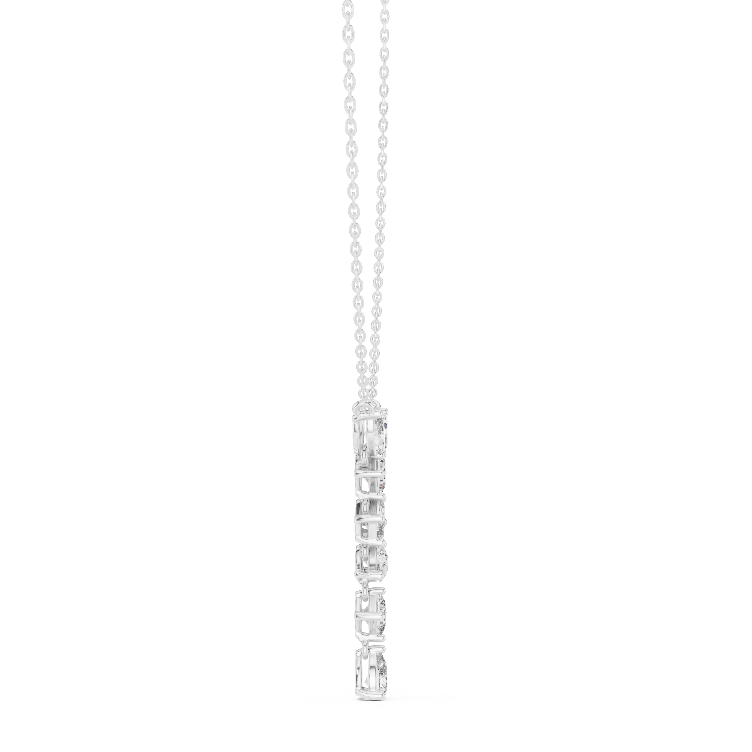 Multi Shape lab Diamond Modern Pendant