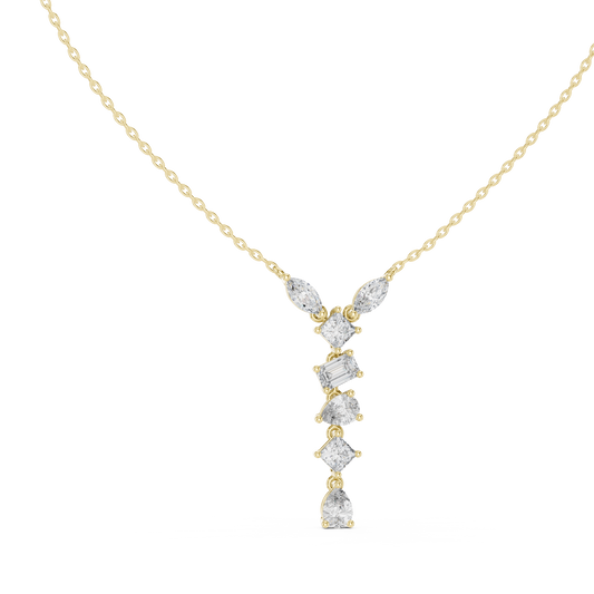 Multi Shape lab Diamond Modern Pendant