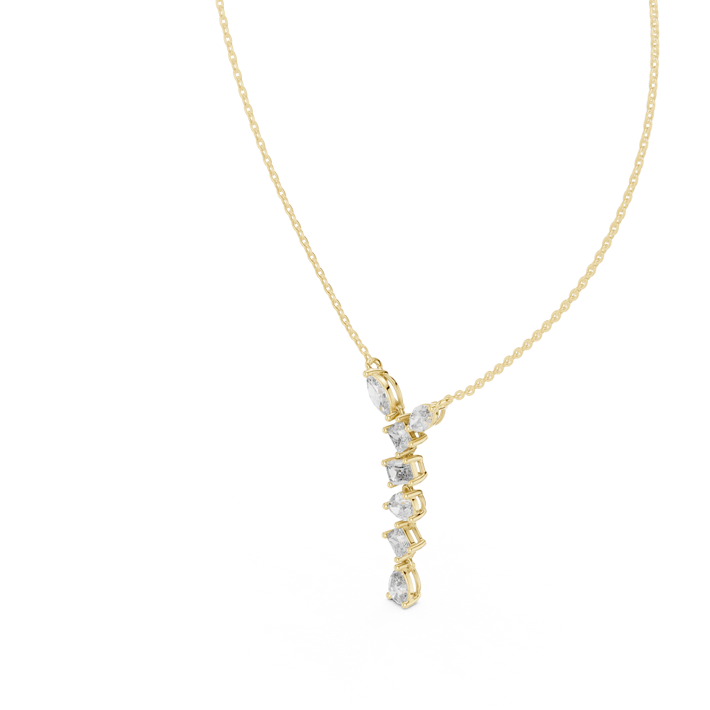 Multi Shape lab Diamond Modern Pendant