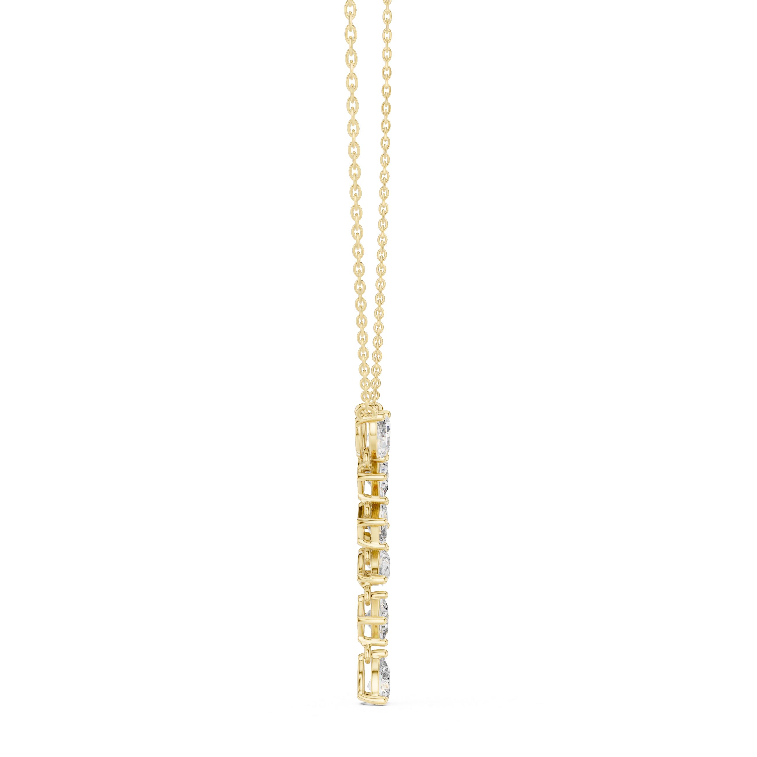 Multi Shape lab Diamond Modern Pendant