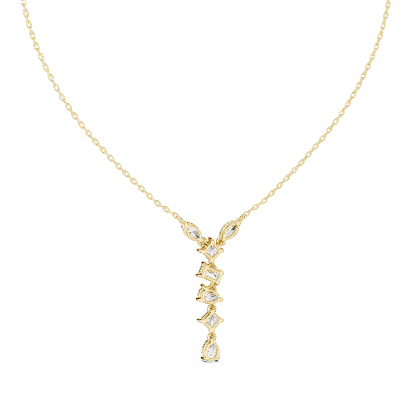 Multi Shape lab Diamond Modern Pendant