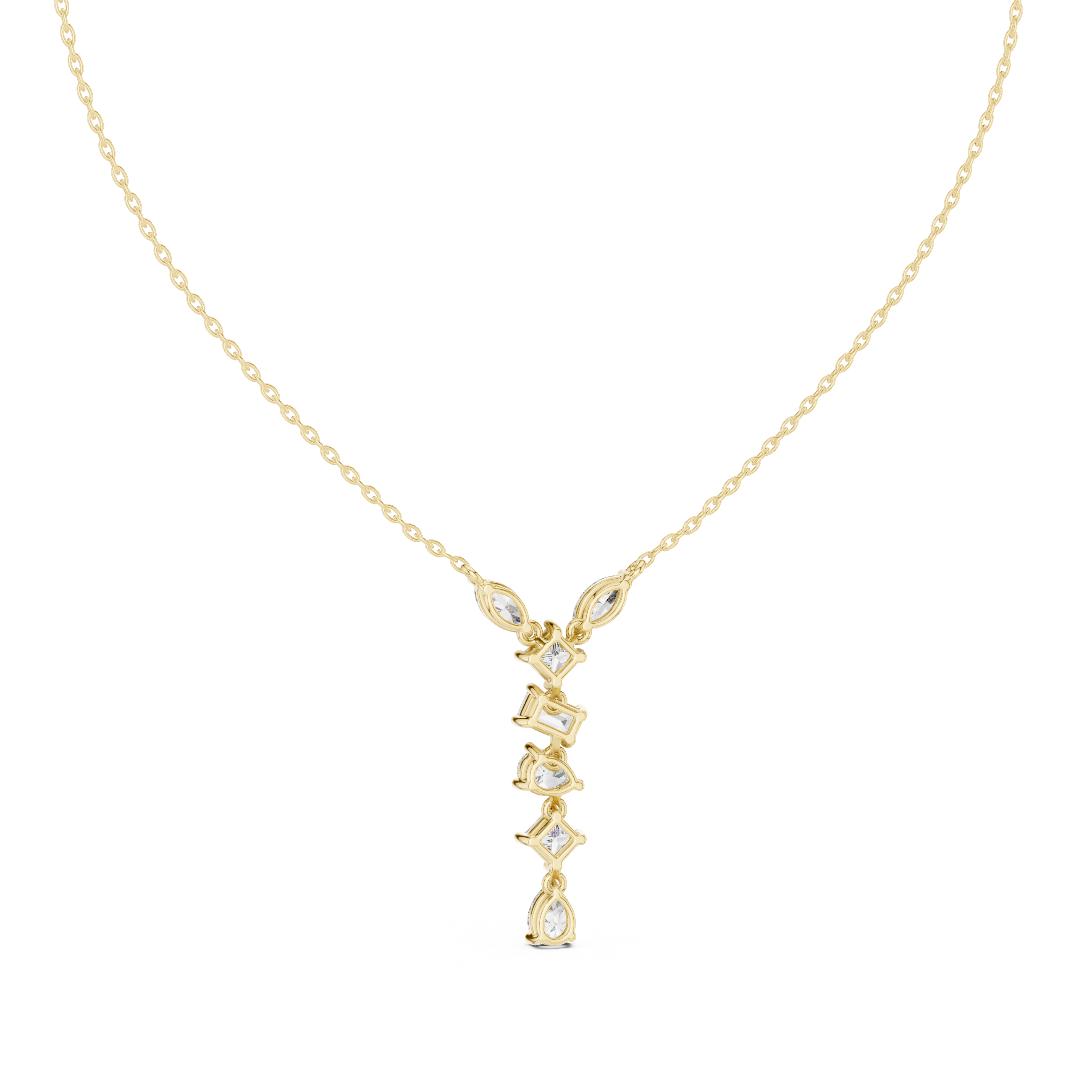 Multi Shape lab Diamond Modern Pendant