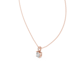 1.50 Carat Cushion Cut Solitaire Lab Diamond Pendant