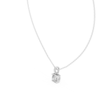 1.50 Carat Cushion Cut Solitaire Lab Diamond Pendant