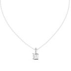 1.50 Carat Cushion Cut Solitaire Lab Diamond Pendant