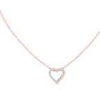 Heart Shape Round Cut Lab Diamond Pendant