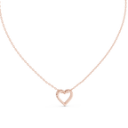 Heart Shape Round Cut Lab Diamond Pendant