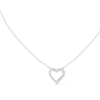 Heart Shape Round Cut Lab Diamond Pendant