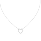 Heart Shape Round Cut Lab Diamond Pendant