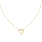 Heart Shape Round Cut Lab Diamond Pendant