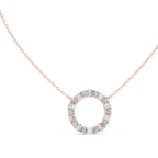 1.50 Carat Oval Shape Lab Diamond Circle Pendant