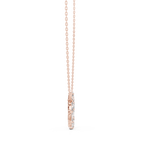 1.50 Carat Oval Shape Lab Diamond Circle Pendant