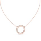 1.50 Carat Oval Shape Lab Diamond Circle Pendant