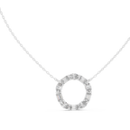 1.50 Carat Oval Shape Lab Diamond Circle Pendant