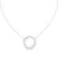 1.50 Carat Oval Shape Lab Diamond Circle Pendant