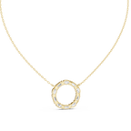 1.50 Carat Oval Shape Lab Diamond Circle Pendant