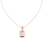 3 Carat Cushion Lab Diamond Halo Pendant