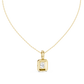 3 Carat Cushion Lab Diamond Halo Pendant