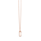 Bezel Set Emerald lab Diamond Solitaire Pendant