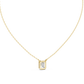 Bezel Set Emerald lab Diamond Solitaire Pendant