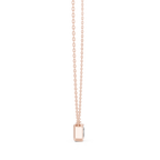 2.50 Carat Emerald Cut Lab Diamond Bezel Set Pendant