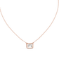 2.50 Carat Emerald Cut Lab Diamond Bezel Set Pendant