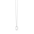 2.50 Carat Emerald Cut Lab Diamond Bezel Set Pendant