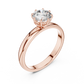 Round Shape Lab Grown Diamond Solitaire Ring
