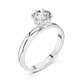 Round Shape Lab Grown Diamond Solitaire Ring
