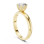 Round Shape Lab Grown Diamond Solitaire Ring