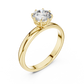Round Shape Lab Grown Diamond Solitaire Ring
