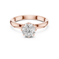 Round Shape Lab Grown Diamond Solitaire Ring