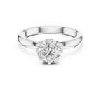 Round Shape Lab Grown Diamond Solitaire Ring
