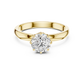 Round Shape Lab Grown Diamond Solitaire Ring