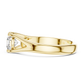 Round Cut Lab Diamond Split Shank Solitaire Ring