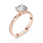 1 Carat Round Cut Solitaire Diamond Engagement Ring