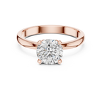 1 Carat Round Cut Solitaire Diamond Engagement Ring