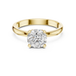 1 Carat Round Cut Solitaire Diamond Engagement Ring