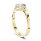 Round Cut Lab Diamond Bypass Engagement Ring